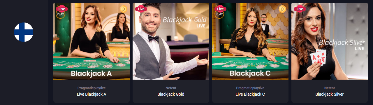 Parhaat Live Dealer Blackjack -pelit