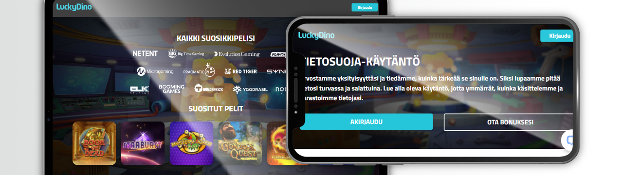 Pelinvalmistajat LuckyDino-mobiilikasinolle