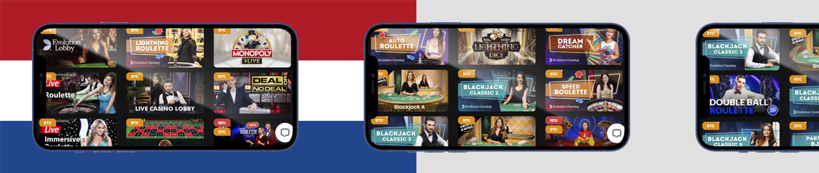 beste live casino's van Nederland