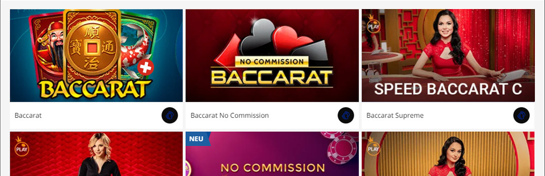 baccarat casinospiele