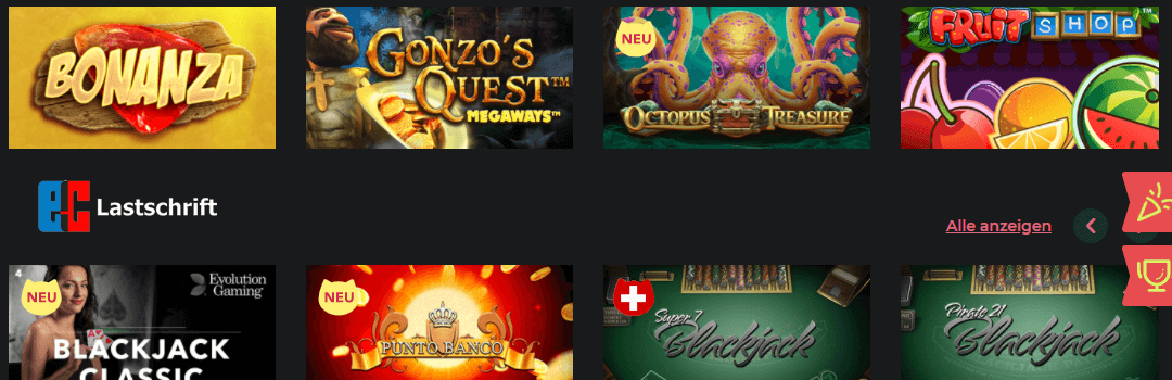 top casino mit lastschrift