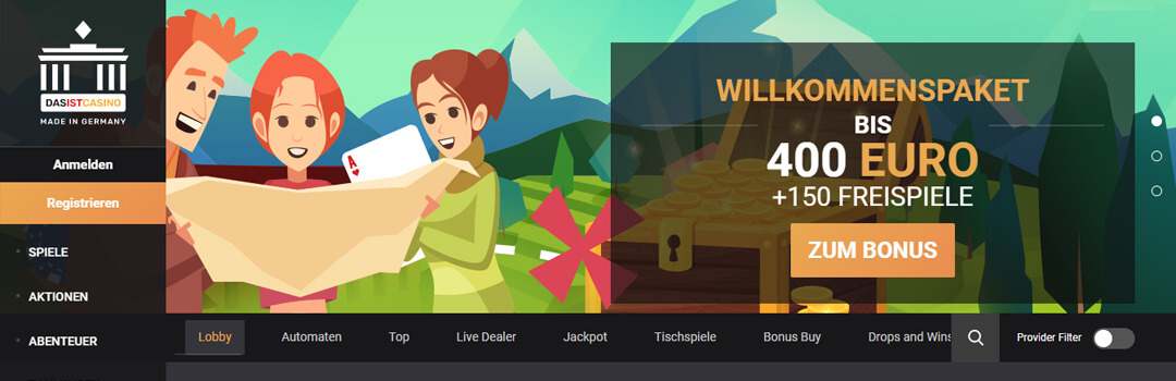 DasistCasino - Bestes deutsches Online Casino der Schweiz