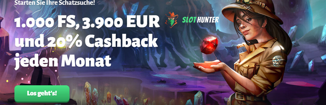 1000 Freispiele vom besten Online Casino SlotHunter Casino