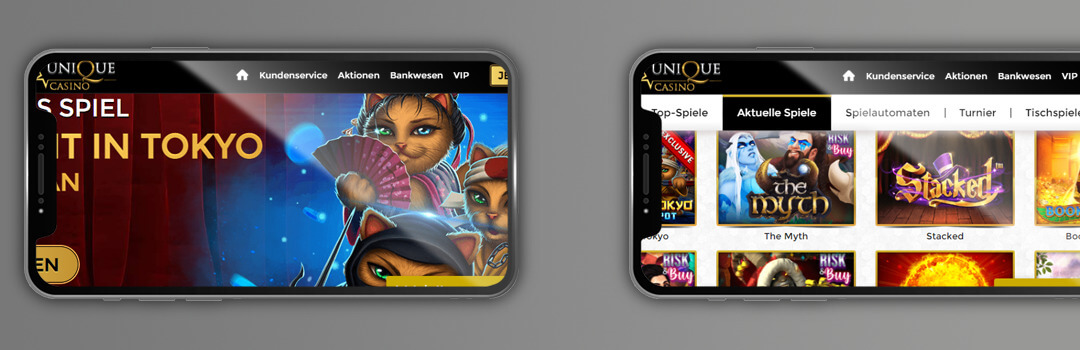 Die besten Spiele im Unique Casino auf Mobilgeräten