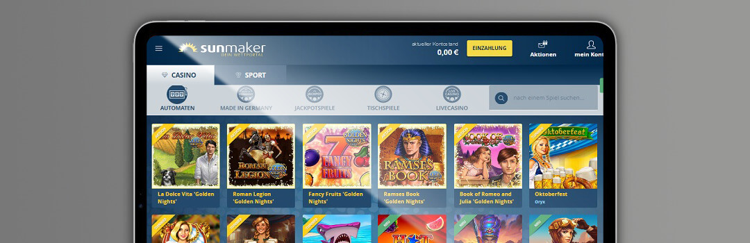 Spielen und wetten Sie im besten Casino der Schweiz - Sunmaker