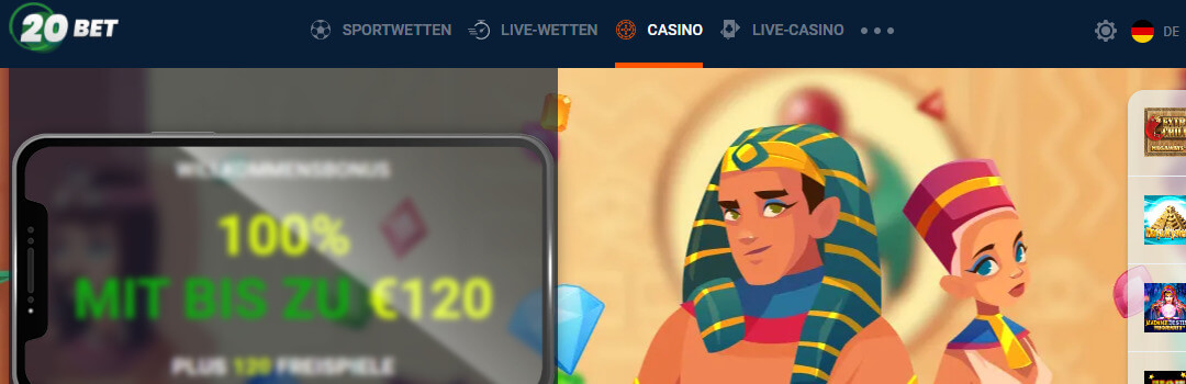 beste Boni im besten Casino 20bet