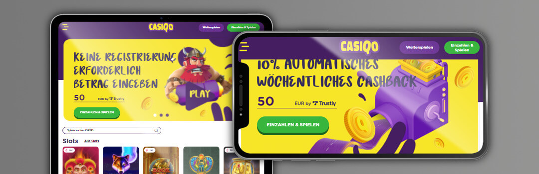 bester wöchentlicher Cashback 10% im Casiqo Casino